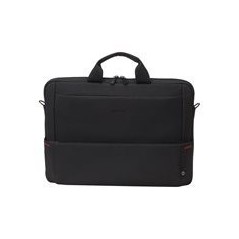 DICOTA Eco Bretaske 156 - Stylish & Sustainable 300D RPET Polyester Laptop Bag in Black - Perfect for Professionals & Students!